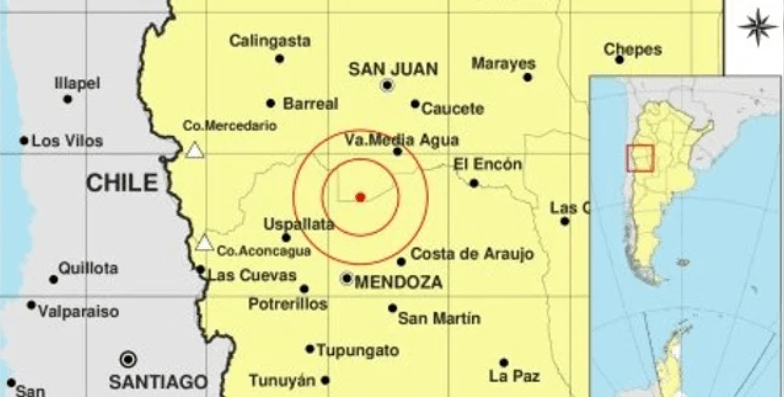Fuerte sismo de magnitud 5 sacudió la provincia de&nbsp;Mendoza